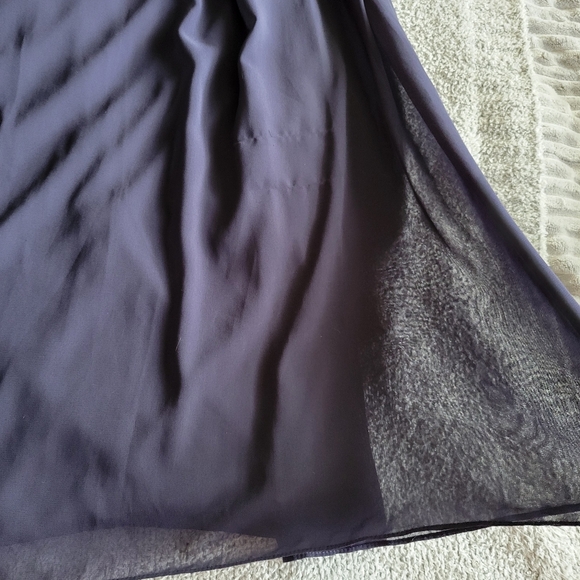 Lulus Midnight Blue Lacy Back Maxi Dress Size Med - Picture 3 of 10